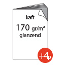 4 pagina's kaft 170g/m&sup2;, glanzend